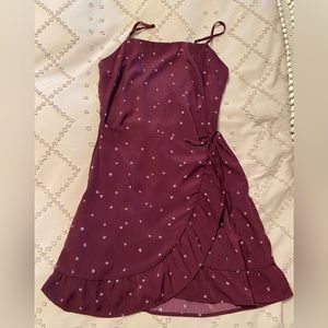 Cotton On mini faux wrap dress with flare